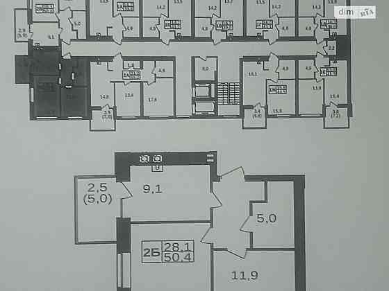 Продаж Квартира 2-кімнатна, 6/10 поверх Vinnytsya