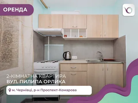 Оренда 2к Квартира 46 кв.м вул. Пилипа Орлика 9 Чернівці - фото 10