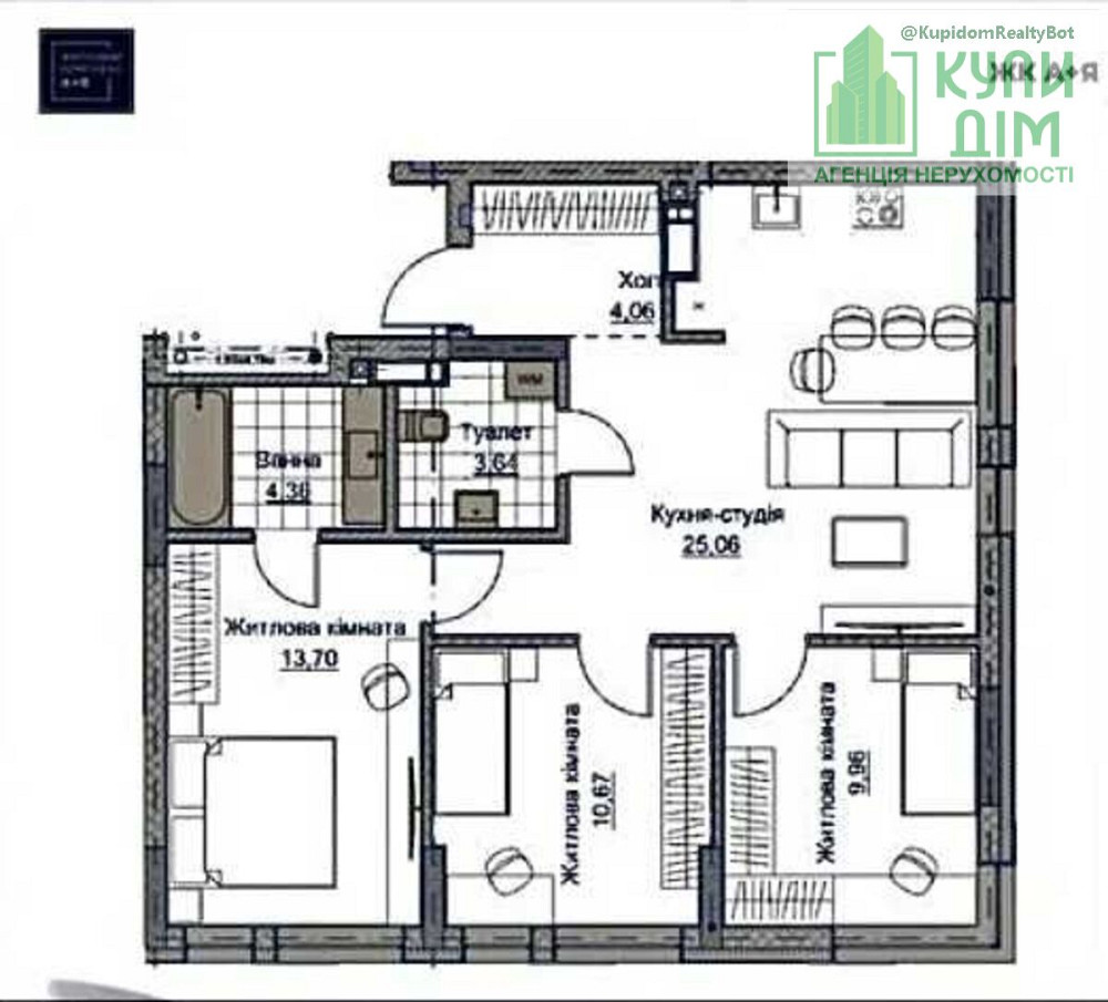 Продам квартиру 3+1 в новострое А+Я Кропивницький - фото 3