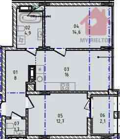 Продаж Квартира 2-кімнатна, 4/12 поверх на Капушанська Uzhhorod