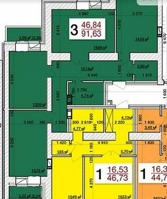 Продаж Квартира 3-кімнатна, 2/10 поверх на вул. Героїв Чорнобиля Zhytomyr - photo 1