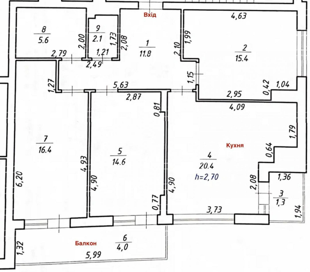 Продаж Квартира 3-кімнатна, 4/10 поверх на вул. Трускавецька Львів - фото 2