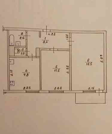 Продаж Квартира 2-кімнатна, 9/9 поверх на вул. Київська Житомир