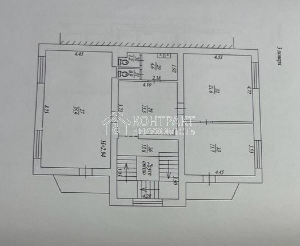 Продаж офісне приміщення на вул. Мироносицька приміщень - 10, поверх - 1/3 Харьков - изображение 10