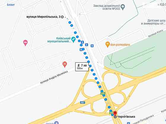 Оренда Квартира 2-кімнатна, 9/9 поверх на Миропільська, 3 Киев