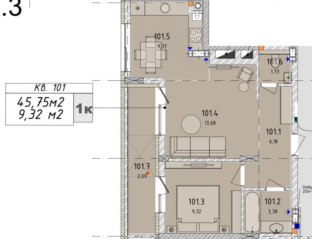 Продаж Квартира 1-кімнатна, 6/6 поверх на вул. Артищівська Городок - фото 7