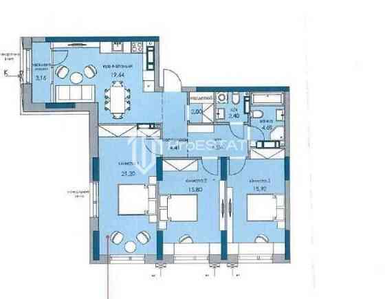 Продаж Квартира 3-кімнатна, 24/26 поверх на вул. Князя Романа Мстиславича Киев