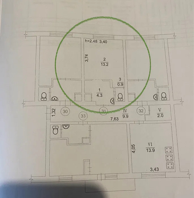 Продаж Квартира 1-кімнатна, 4/5 поверх на Олекси Тихого, 91-А Київ - фото 2