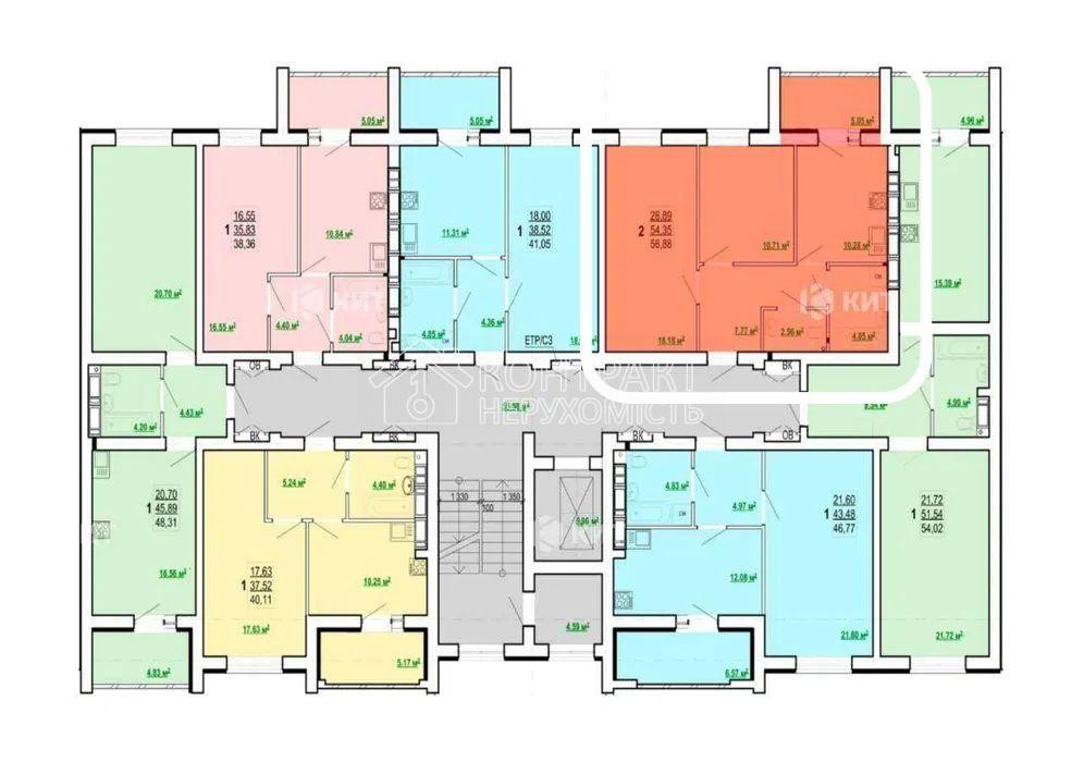 Продаж Квартира 2-кімнатна, 7/9 поверх на вул. Полтавський Шлях Харків - фото 6