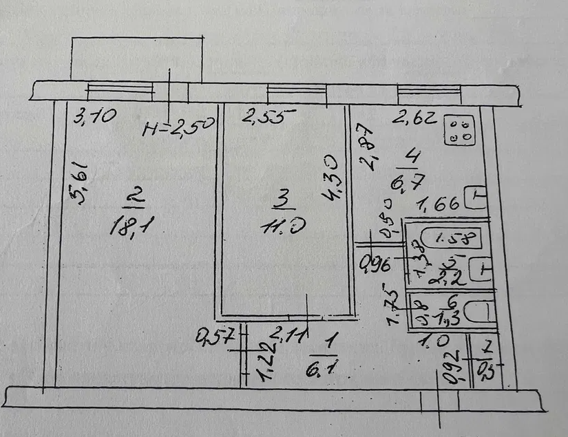 Двухкомнатная Глушко. Одеса - фото 8