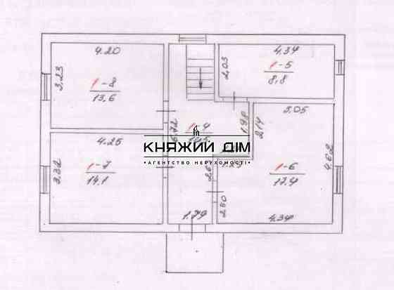 Дом Площадью- 140 м2 коттеджном городке Макаровского района.№ 228744 Калинівка (Богуславський район)