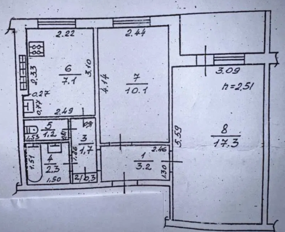 Продам 2-к. кв., 45 м. кв., пр-т Небесної Сотні Odessa