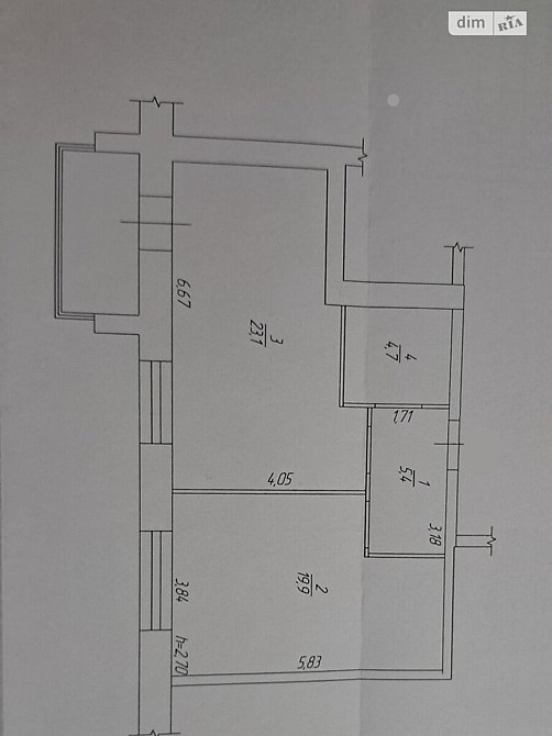 Продаж Квартира 1-кімнатна, 6/8 поверх Vinnytsya - photo 2