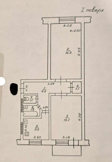 Продаётся 2-х комнатная квартира на Героев Пограничников. Odessa - photo 7
