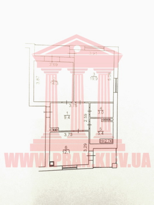 Продаж 3к Квартира 72 кв.м Центральная Гора - фото 2