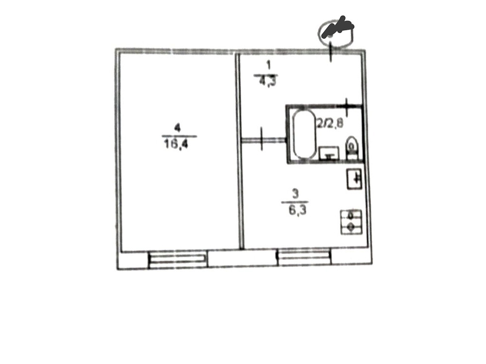Продаж Квартира 1-кімнатна, 1/9 поверх на Кубанської України вул., д. 25/21 Киев - изображение 18
