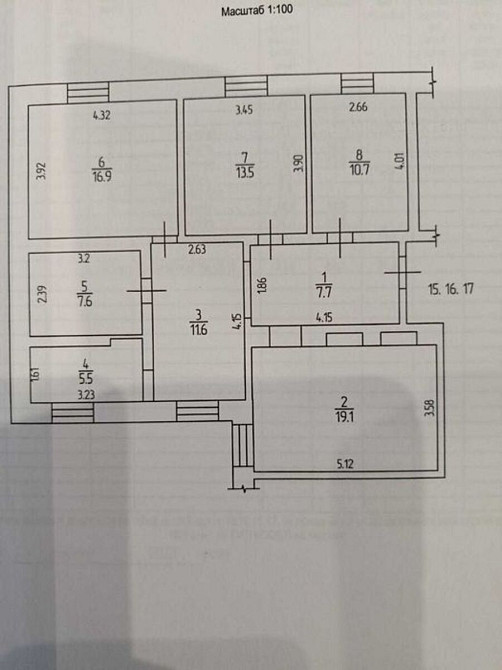 Продам 3кімнатну квартиру 92,6кв.м. Кропивницький - фото 3