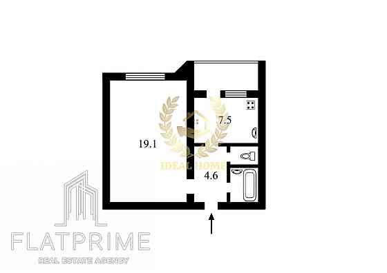 Продаж Квартира 1-кімнатна, 6/9 поверх на Шухевича Романа пр-т, 24А Київ