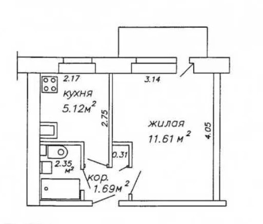 Продаж Квартира 1-кімнатна на ул. Педагогическая, 46а Одесса - изображение 9