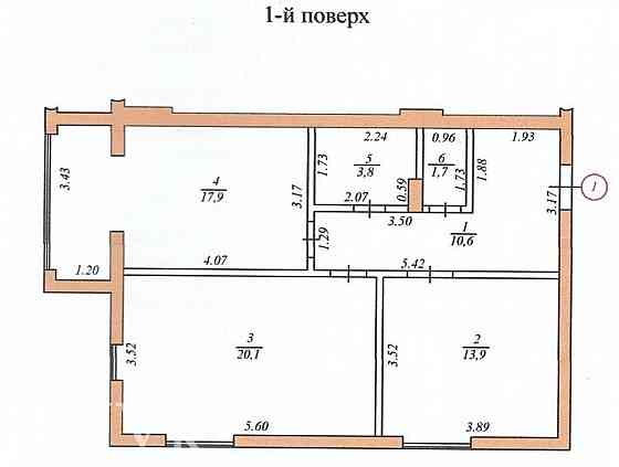 Продаж Квартира 2-кімнатна, 1/4 поверх на вул. Шпитальна Тернопіль