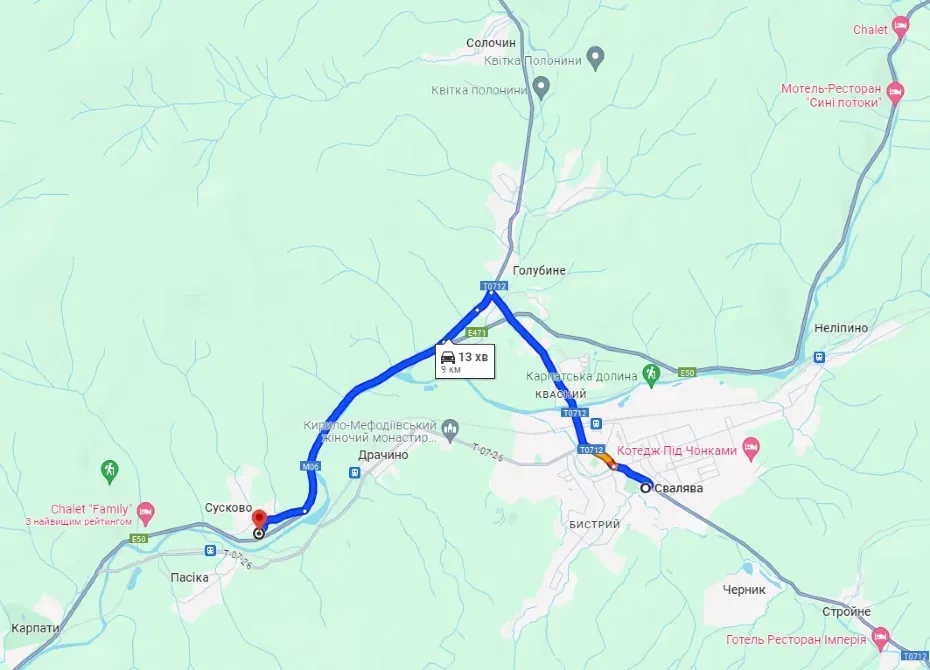 Продаж земельної ділянки Будівництво та експлуатація виробничих підприємств площа 44.55 сот GWP8+RR, Свалявський район, Закарпатська область, 89322 Сусково - фото 13