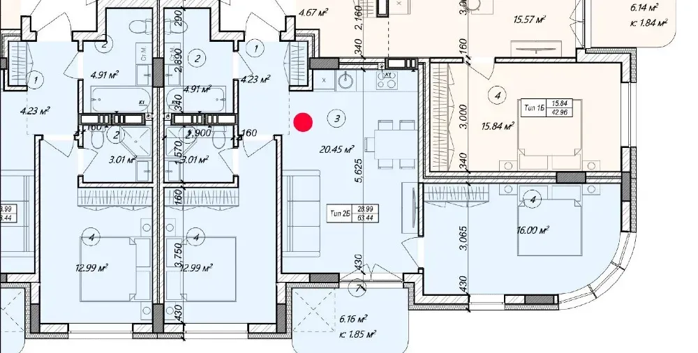 Продаж 2к Квартира 64 кв.м Курортна 45 Ужгород - фото 11