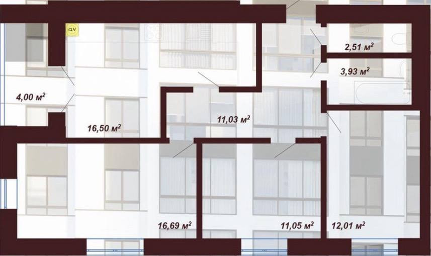 Продаж Квартира 3-кімнатна, 5/10 поверх на вул. Ленкавського Івано-Франківськ - фото 15