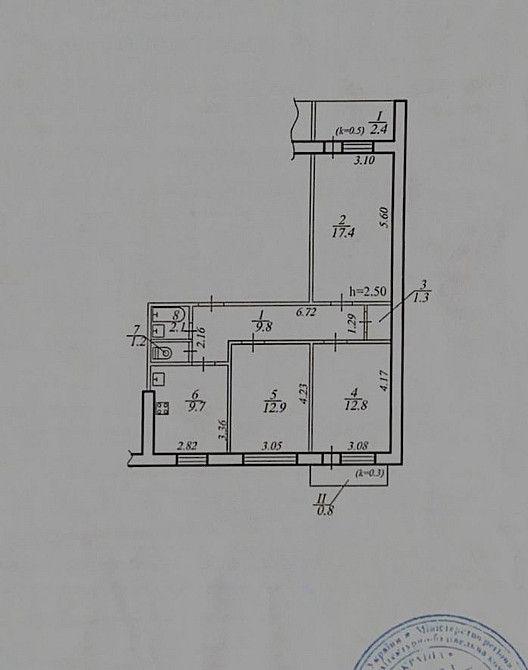 Продаж Квартира 3-кімнатна, 9/9 поверх на Донецкое шоссе, 116 Дніпро - фото 15