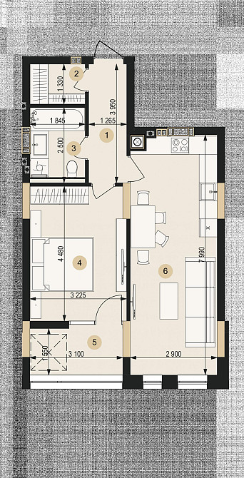 Продаж Квартира 1-кімнатна, 9/8 поверх на вул. Пасічна L'viv - photo 7