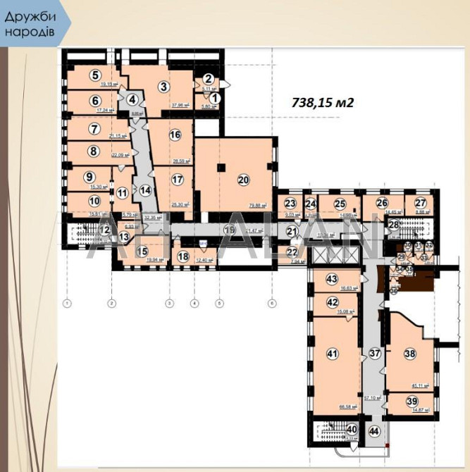 Оренда офісне приміщення на Миколи Міхновського бул., 38 поверх - 1/13 Київ - фото 11