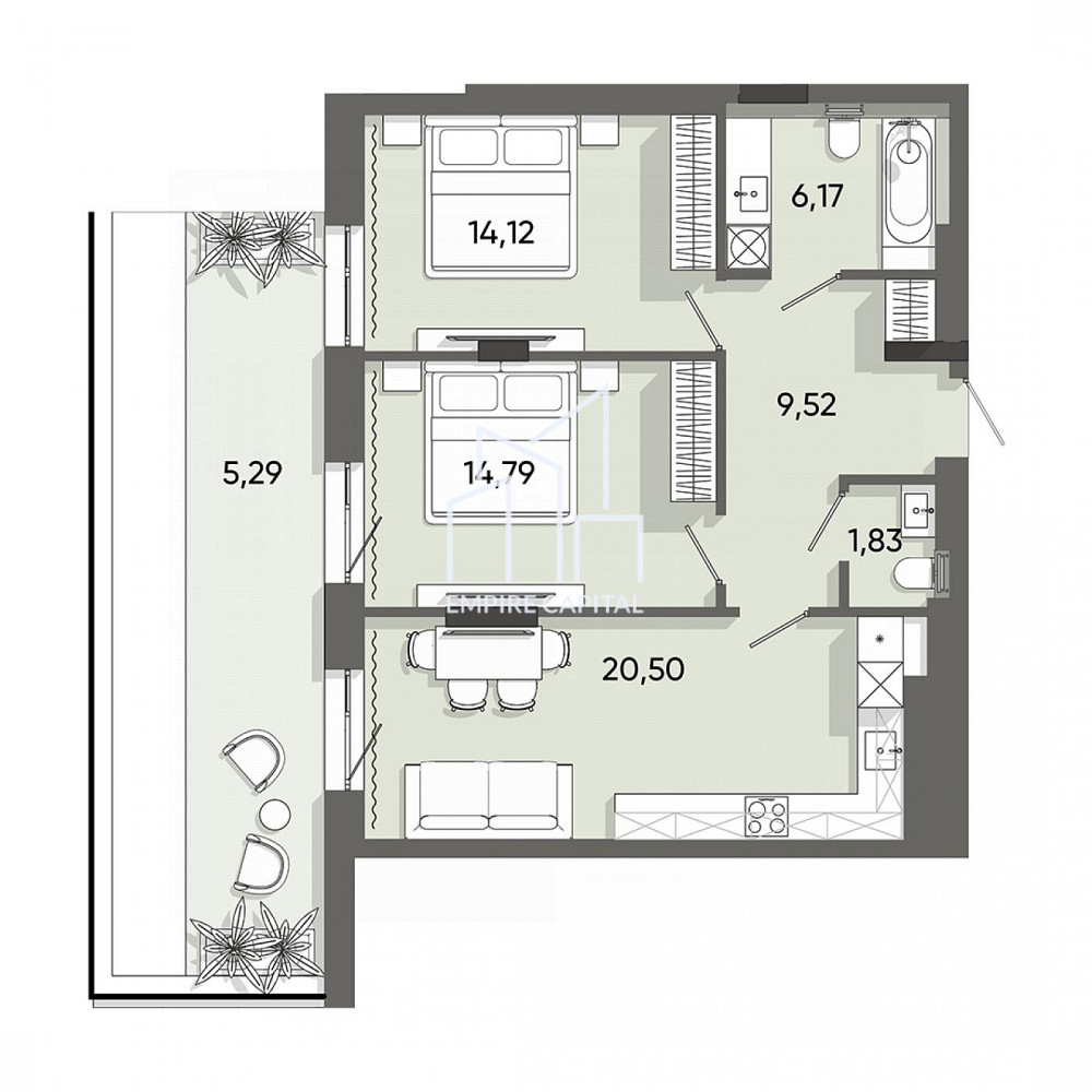 Продаж Квартира 2-кімнатна, 7/10 поверх на вул. Стрийська Львів - фото 3