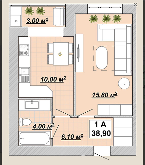 Продаж Квартира 1-кімнатна, 5/12 поверх на Княгинин вул., 44 Ивано-Франковск - изображение 8
