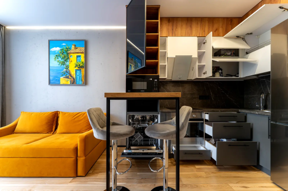 Оренда Квартира 1-кімнатна, 4/11 поверх на вул.Предславинська, 57 Киев