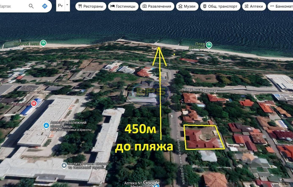 Продаж 3-поверховий Будинок з ділянкою 11 сот 1200 кв.м 7+ кімн. на Французский вул. Одеса - фото 6