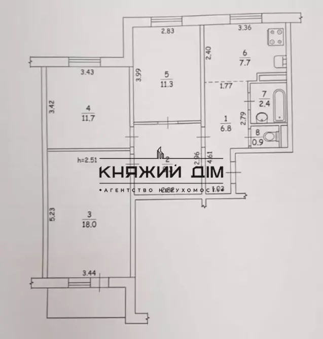 Продаж 3 кімнатна квартира КОД 21145930 Київ - фото 18