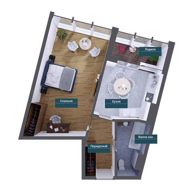 Продаж Квартира 1-кімнатна, 14/22 поверх на Французский б-р, 63/65 Одеса - фото 2