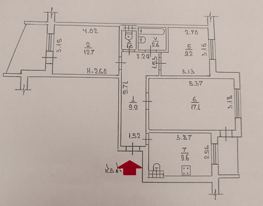 Трехкомнатная без углов, без негатива Odessa - photo 16