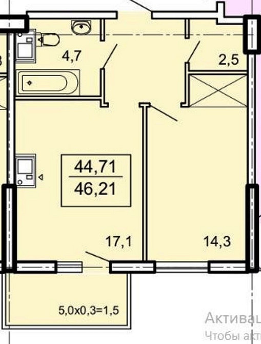 Однокомнатная квартира в ЖК Акрополь Одеса - фото 4