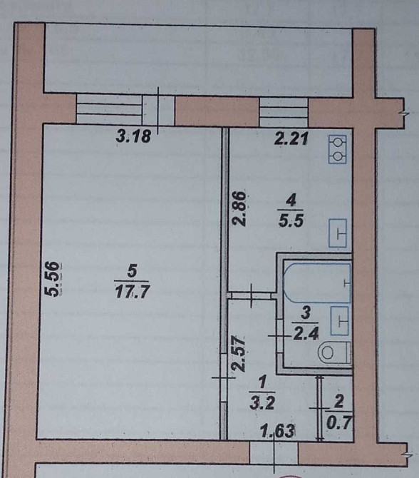 Продаж 1к Квартира 32 кв.м Грушевського Житомир - изображение 3