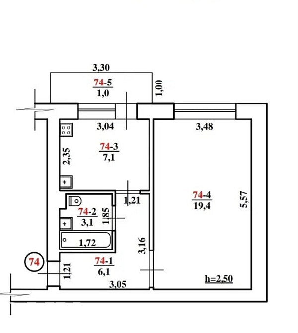 Продаж Квартира 1-кімнатна, 5/5 поверх на Руданського, 5 Ужгород - изображение 9