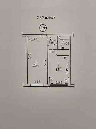 Продаж Квартира 1-кімнатна, 25/25 поверх на Люстдорфская дорога, 55 Odessa