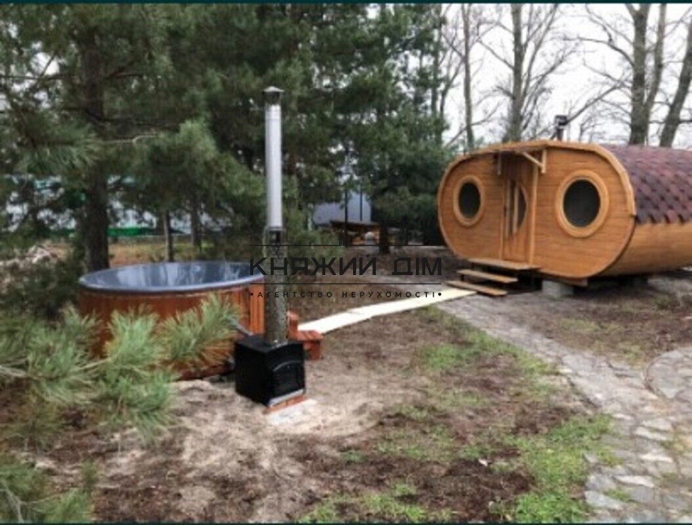 Новый Эко-дом со смереки у Десны, с бассейном + сауна (чан) КГ Гавань. № 139000  - фото 2