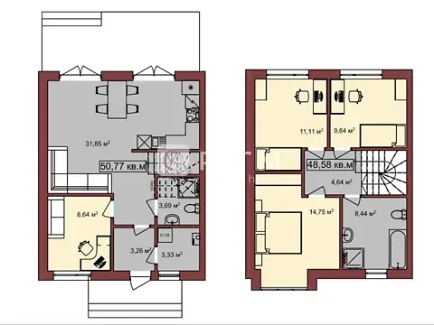 Продажа 2-этажный   99.35 кв.м 4 комн. на Сільська вулиця  - изображение 4