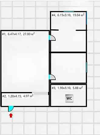 Продаж 2к Квартира 54 кв.м проспект Миру 1Б Zhytomyr