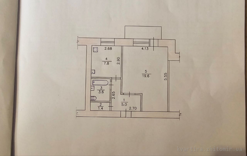 Продаж Квартира 1-кімнатна, 3/9 поверх на Проїзд Тутковського Житомир - фото 1