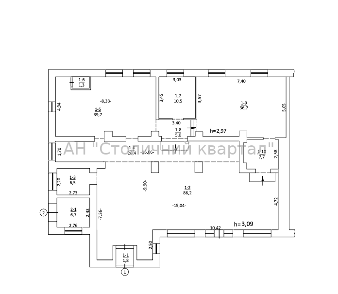 Продаж торгове приміщення на Радченка Петра вул., 25 приміщень - 6, поверх - 1/3 Київ - фото 2