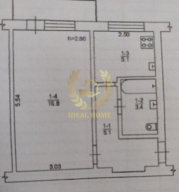 Продаж Квартира 1-кімнатна на Гладковская ул., 8А Київ - фото 2