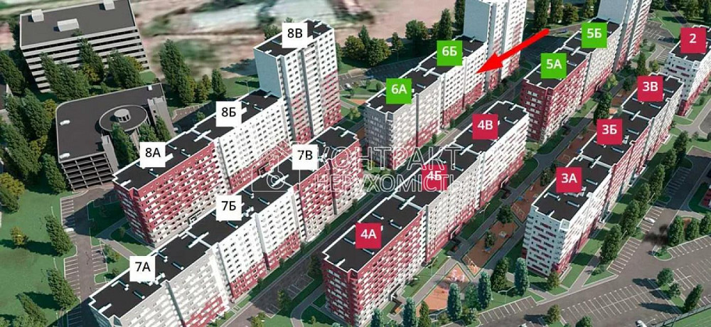 Продаж Квартира 1-кімнатна, 5/9 поверх на вул. Борткевича Kharkiv - photo 1