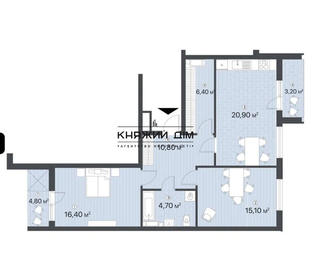 Продаж Квартира 2-кімнатна, 10/25 поверх на Ревуцкого ул. Київ - фото 5