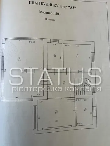 Продаж 2-поверховий   230.8 кв.м 5 кімн. на Кравецька вулиця 5А Полтава - фото 14